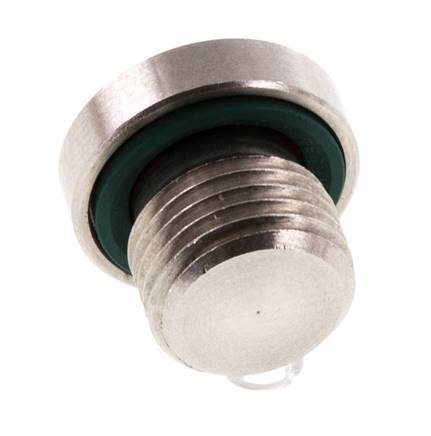Plug M10 X 1 Stainless steel FKM with Internal Hex 400bar (5620.0psi) — image 4