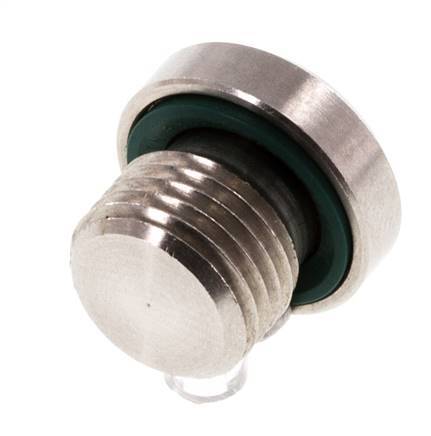 Plug M10 X 1 Stainless steel FKM with Internal Hex 400bar (5620.0psi) — image 5
