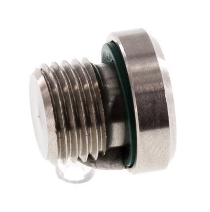 Plug M10 X 1 Stainless steel FKM with Internal Hex 400bar (5620.0psi) — image 6