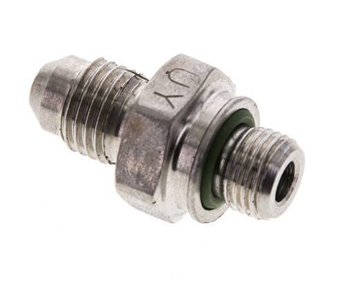 JIC Double Nipple M10 X 1 x UNF 7/16 inch-20 (Dash Size 4) Stainless Steel FKM 310bar (4355.5psi) — image 6
