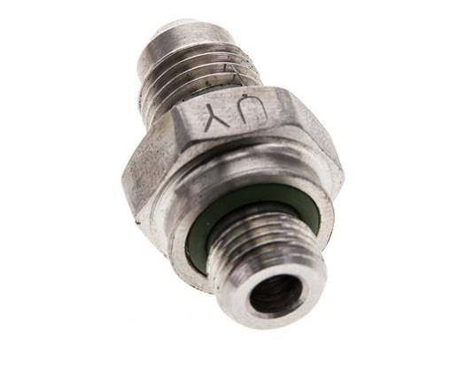 JIC Double Nipple M10 X 1 x UNF 7/16 inch-20 (Dash Size 4) Stainless Steel FKM 310bar (4355.5psi) — image 7