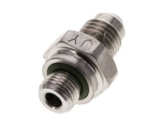 JIC Double Nipple M10 X 1 x UNF 7/16 inch-20 (Dash Size 4) Stainless Steel FKM 310bar (4355.5psi) — image 8