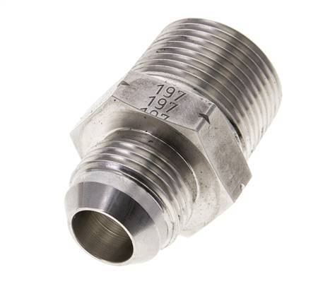 JIC Double Nipple UN 1-1/16 inch-12 (Dash Size 12) x 1 inch NPT Stainless Steel 140bar (1967.0psi) — image 4