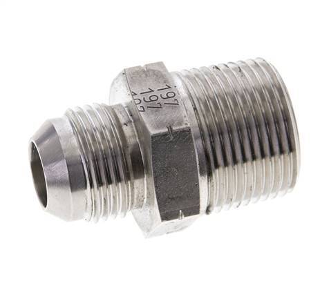 JIC Double Nipple UN 1-1/16 inch-12 (Dash Size 12) x 1 inch NPT Stainless Steel 140bar (1967.0psi) — image 5