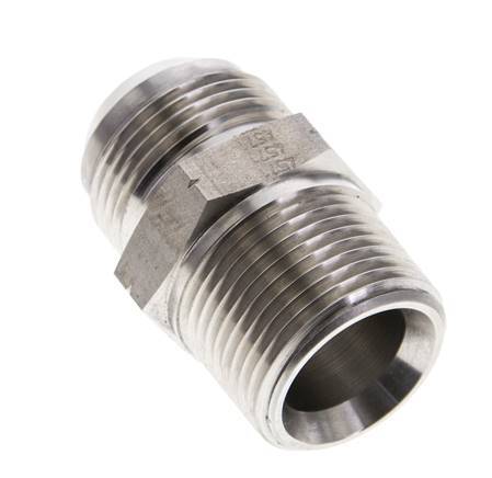 JIC Double Nipple UN 1-5/16 inch-12 (Dash Size 16) x 1 inch NPT Stainless Steel 140bar (1967.0psi) — image 4