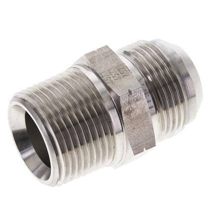JIC Double Nipple UN 1-5/16 inch-12 (Dash Size 16) x 1 inch NPT Stainless Steel 140bar (1967.0psi) — image 6