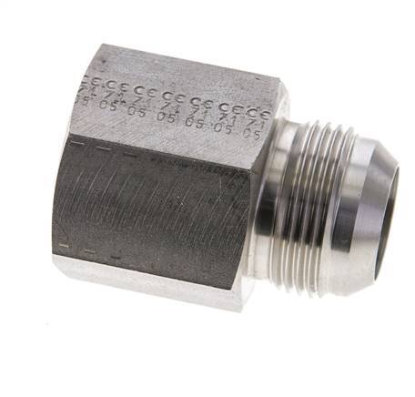 JIC Reducing Nipple UN 1-5/16 inch-12 (Dash Size 16) Male x 1 inch NPT Female Stainless Steel 140bar (1967.0psi) — image 2