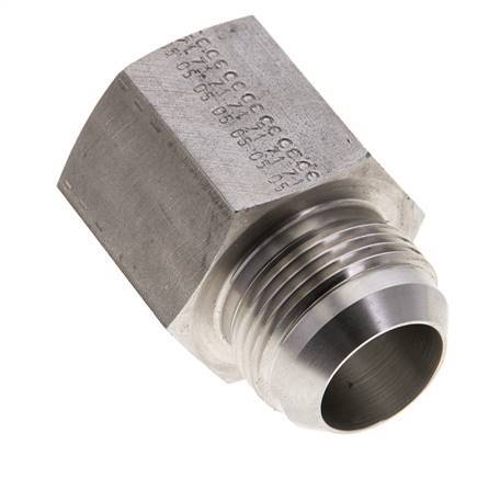 JIC Reducing Nipple UN 1-5/16 inch-12 (Dash Size 16) Male x 1 inch NPT Female Stainless Steel 140bar (1967.0psi) — image 3