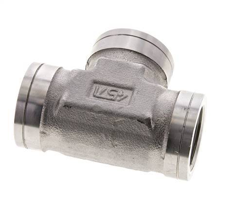 Tee Fitting 1 inch NPT Female Stainless steel High Pressure 140bar (1967.0psi) — image 2