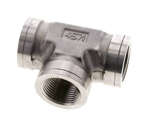 Tee Fitting 1 inch NPT Female Stainless steel High Pressure 140bar (1967.0psi) — image 6
