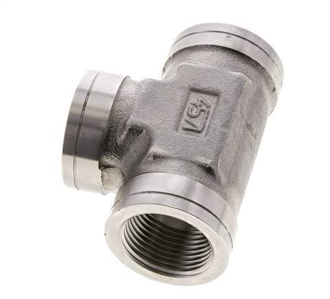 Tee Fitting 1 inch NPT Female Stainless steel High Pressure 140bar (1967.0psi) — image 8