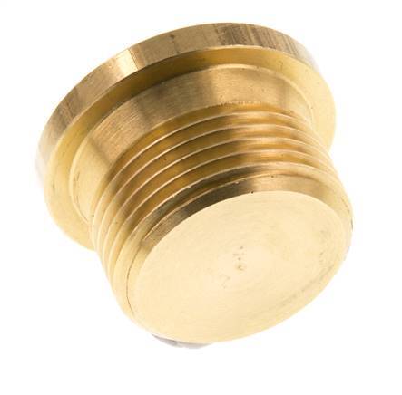 G 1 inch Brass Closing plug with Inner Hex 16 Bar — image 6