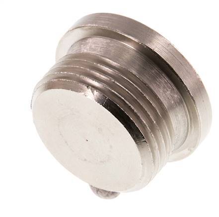 G 1 inch Nickel plated Brass Closing plug with Inner Hex 16 Bar — image 7