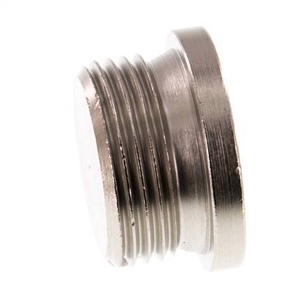 G 1 inch Nickel plated Brass Closing plug with Inner Hex 16 Bar — image 8
