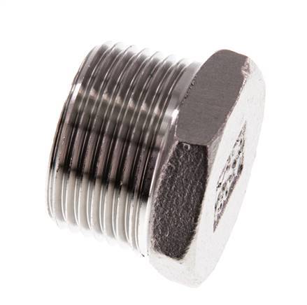1 inch NPT Male Stainless steel Closing plug with Outer Hex 16 Bar — image 3