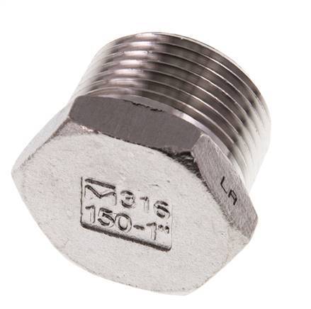 1 inch NPT Male Stainless steel Closing plug with Outer Hex 16 Bar — image 5