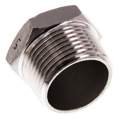 1 inch NPT Male Stainless steel Closing plug with Outer Hex 16 Bar — image 7