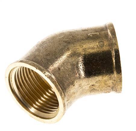 Rp 1 inch Brass 45 deg Elbow Fitting 16 Bar — image 5