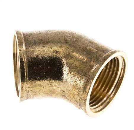 Rp 1 inch Brass 45 deg Elbow Fitting 16 Bar — image 6