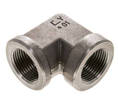 1 inch NPT Stainless steel 90 deg Elbow Fitting 140 Bar - Hydraulic — image 1