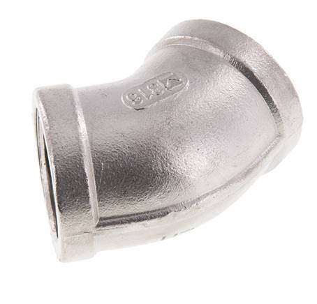 Rp 1 inch Stainless steel 45 deg Elbow Fitting 16 Bar — image 1