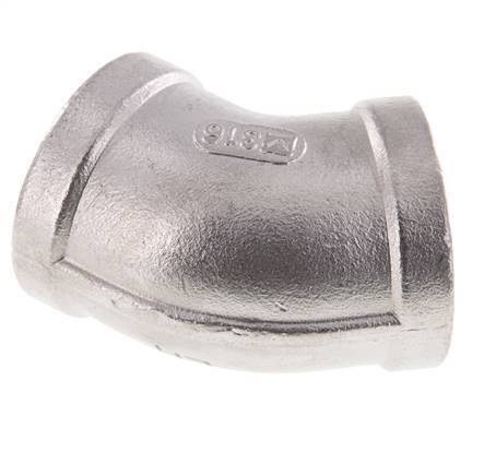 Rp 1 inch Stainless steel 45 deg Elbow Fitting 16 Bar — image 2