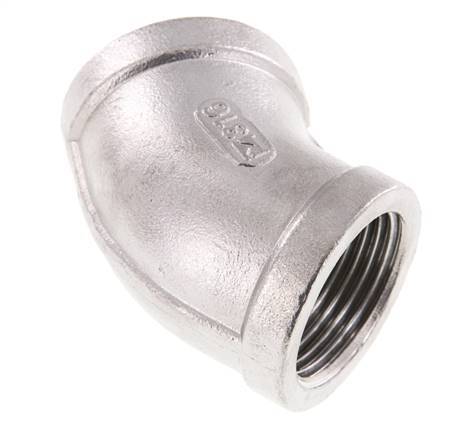 Rp 1 inch Stainless steel 45 deg Elbow Fitting 16 Bar — image 3