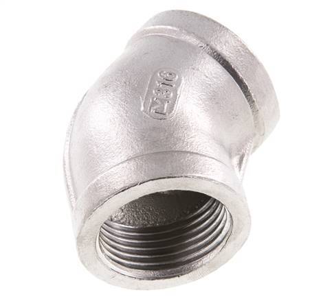 Rp 1 inch Stainless steel 45 deg Elbow Fitting 16 Bar — image 4