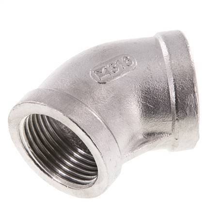Rp 1 inch Stainless steel 45 deg Elbow Fitting 16 Bar — image 5