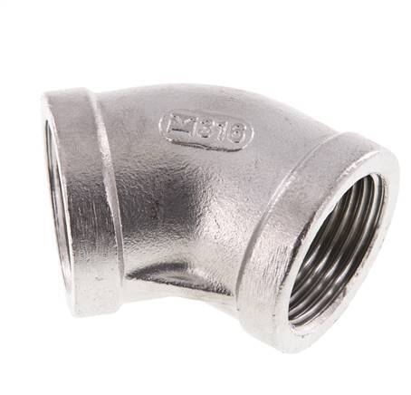 Rp 1 inch Stainless steel 45 deg Elbow Fitting 16 Bar — image 6