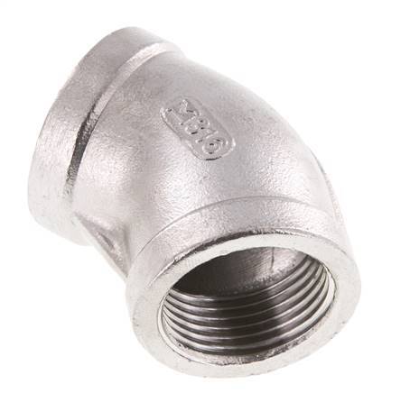Rp 1 inch Stainless steel 45 deg Elbow Fitting 16 Bar — image 7