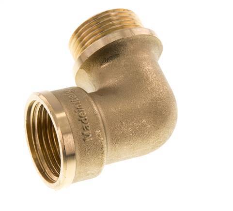 G 1 inch F/M Brass 90 deg Elbow Fitting 16 Bar — image 1