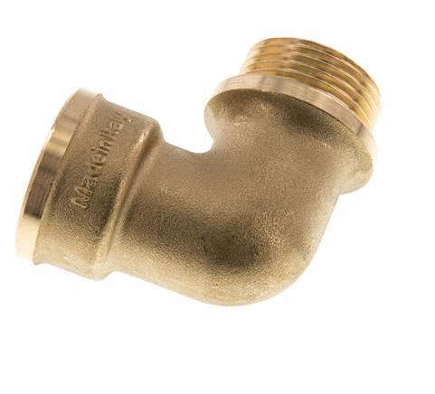 G 1 inch F/M Brass 90 deg Elbow Fitting 16 Bar — image 2