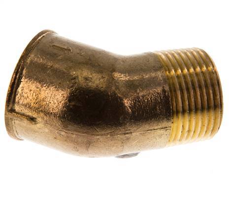 Rp 1 inch x R 1 inch F/M Brass 45 deg Elbow Fitting 16 Bar — image 3