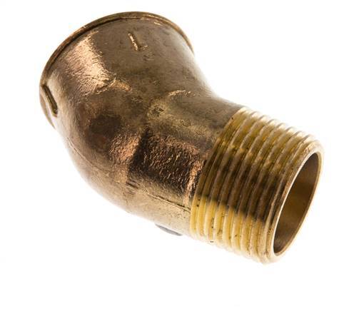 Rp 1 inch x R 1 inch F/M Brass 45 deg Elbow Fitting 16 Bar — image 4