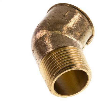 Rp 1 inch x R 1 inch F/M Brass 45 deg Elbow Fitting 16 Bar — image 5