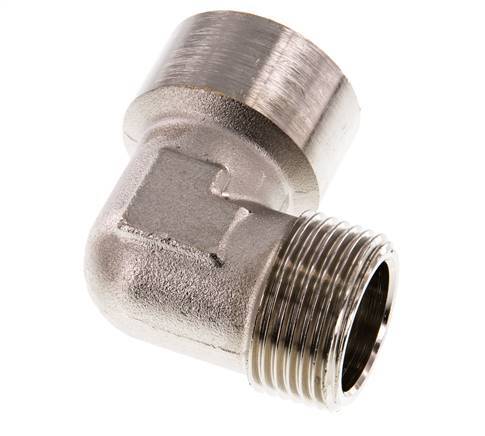 G 1 inch x R 1 inch F/M Nickel plated Brass 90 deg Elbow Fitting 16 Bar — image 4