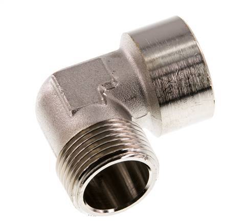 G 1 inch x R 1 inch F/M Nickel plated Brass 90 deg Elbow Fitting 16 Bar — image 5