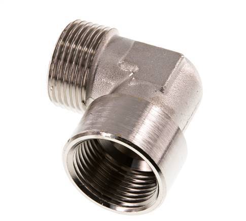 G 1 inch x R 1 inch F/M Nickel plated Brass 90 deg Elbow Fitting 16 Bar — image 8