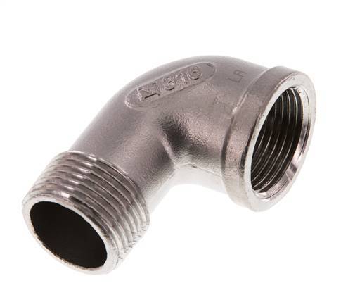 Rp 1 inch x R 1 inch F/M Stainless steel 90 deg Elbow Fitting 16 Bar — image 1