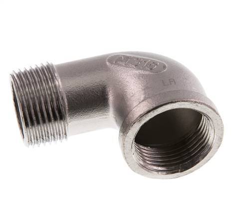 Rp 1 inch x R 1 inch F/M Stainless steel 90 deg Elbow Fitting 16 Bar — image 2