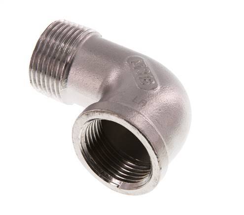 Rp 1 inch x R 1 inch F/M Stainless steel 90 deg Elbow Fitting 16 Bar — image 3