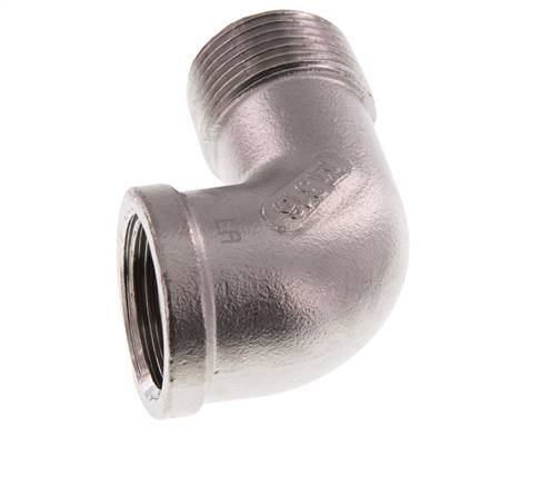 Rp 1 inch x R 1 inch F/M Stainless steel 90 deg Elbow Fitting 16 Bar — image 4