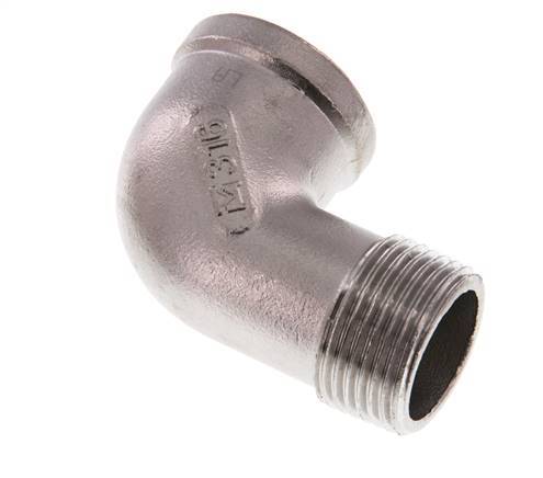 Rp 1 inch x R 1 inch F/M Stainless steel 90 deg Elbow Fitting 16 Bar — image 7