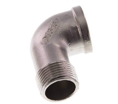 Rp 1 inch x R 1 inch F/M Stainless steel 90 deg Elbow Fitting 16 Bar — image 8
