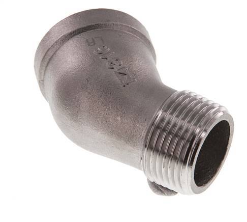 Rp 1 inch x R 1 inch F/M Stainless steel 45 deg Elbow Fitting 16 Bar — image 4