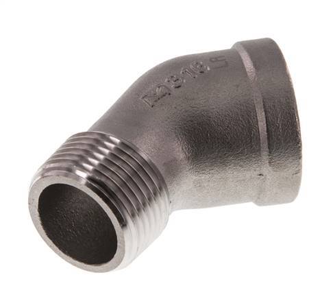 Rp 1 inch x R 1 inch F/M Stainless steel 45 deg Elbow Fitting 16 Bar — image 6