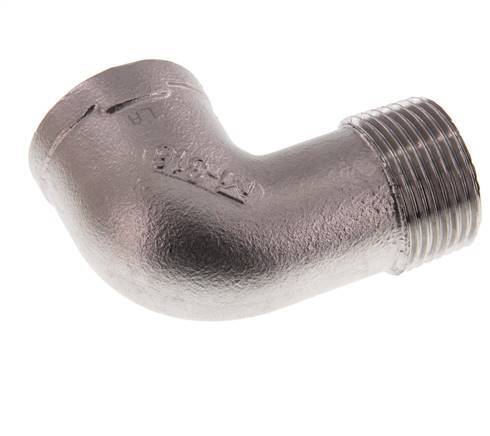 Rp 1 inch x R 1 inch F/M Stainless steel 90 deg Elbow Fitting 10 Bar — image 2