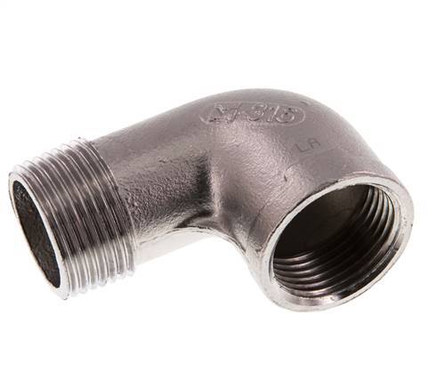 Rp 1 inch x R 1 inch F/M Stainless steel 90 deg Elbow Fitting 10 Bar — image 6