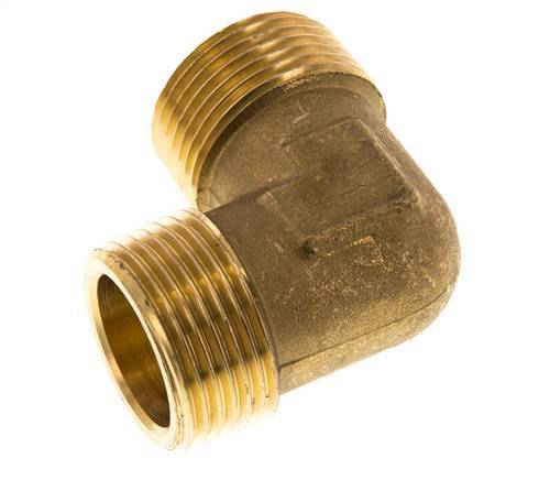 R 1 inch Male Brass 90 deg Elbow Fitting 16 Bar — image 2